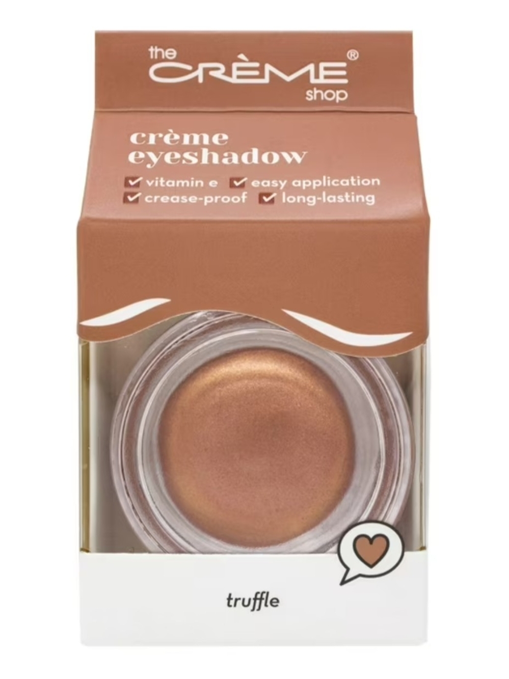 The Crème Shop Eye Shadow In Truffle Shimmery Brown Shade NIB